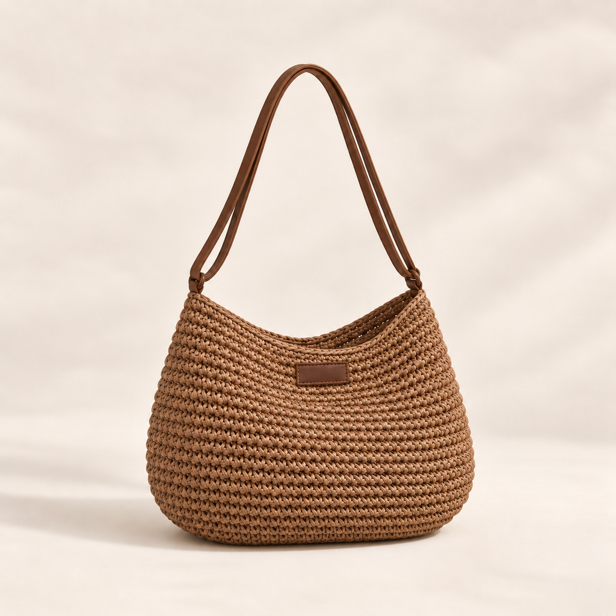 Coastal Woven Straw Tote Bag