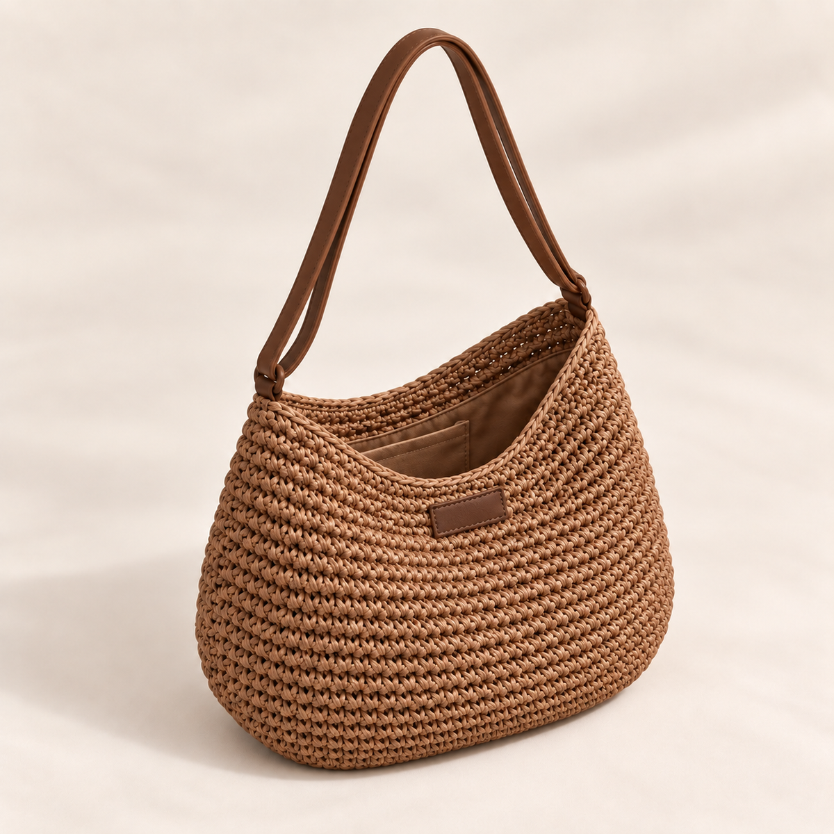 Coastal Woven Straw Tote Bag